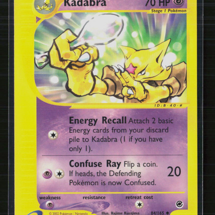 Pokemon 2002 Expedition Base Set Kadabra #84/165