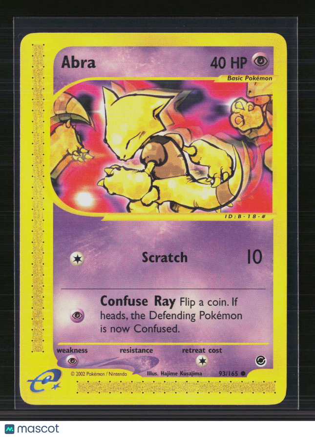 Pokemon 2002 Expedition Base Set Abra #93/165