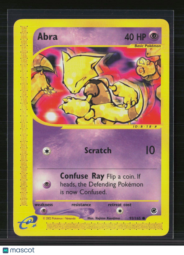 Pokemon 2002 Expedition Base Set Abra #93/165