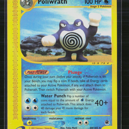 Pokemon 2002 Expedition Base Set Poliwrath #60/165