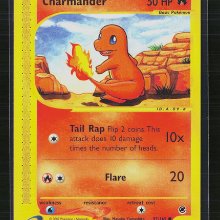 Pokemon 2002 Expedition Base Set Charmander #97/165