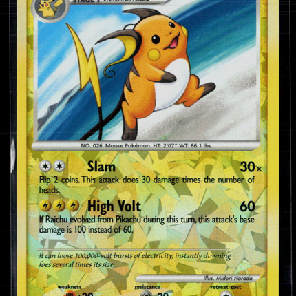 Pokemon 2009 EX Pop Series 9 Raicu #3/17 Cracked Ice