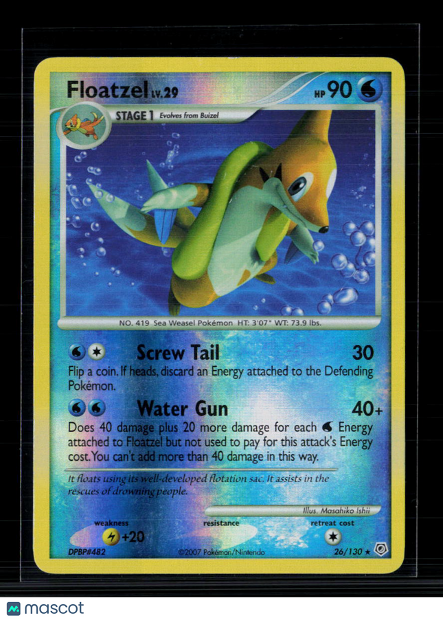 Pokemon 2007 Diamond & Pearl Floatzel #26/130