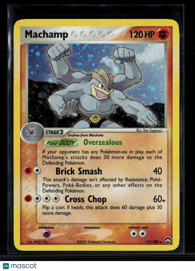 Pokemon 2007 EX Power Keepers Machamp #11/108