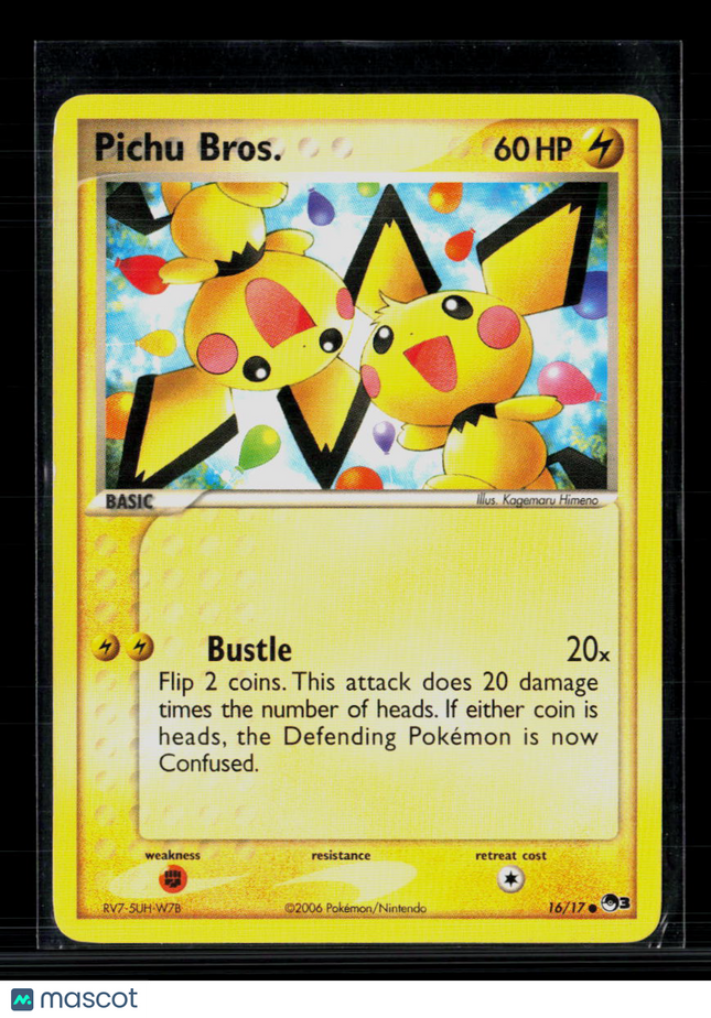 Pokemon 2006 POP Series 3 Pichu Bros. #16/17