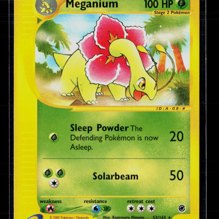 Pokemon 2002 Expedition Base Set Meganium #53/165