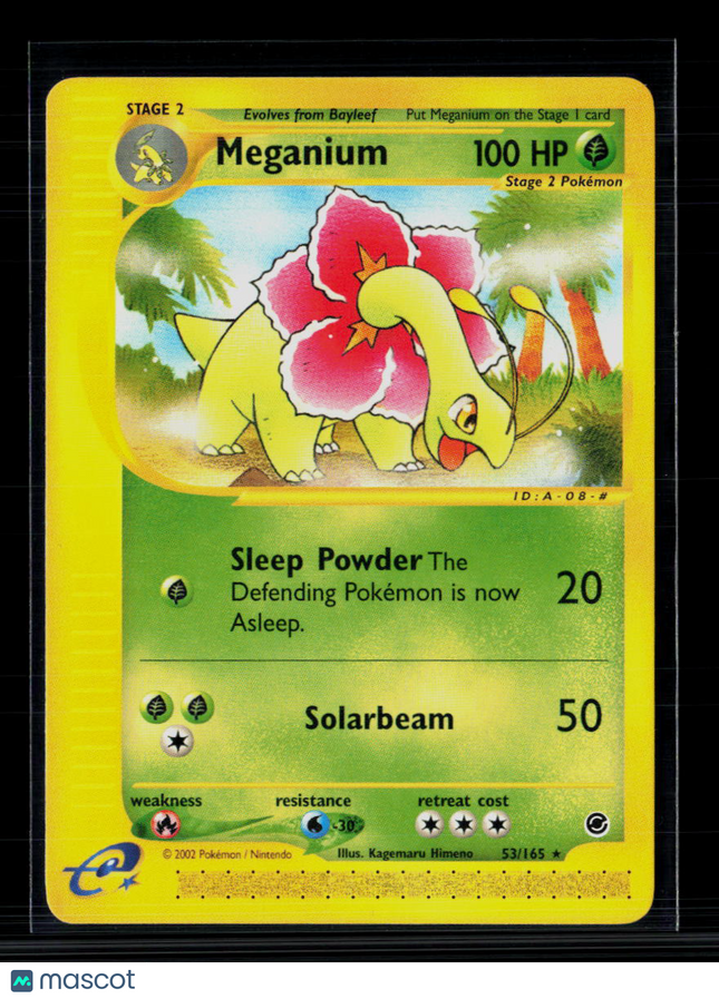 Pokemon 2002 Expedition Base Set Meganium #53/165