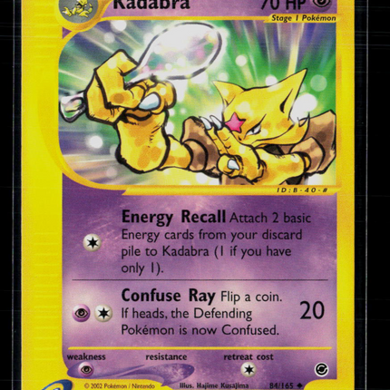 Pokemon 2002 Expedition Base Set Kadabra #84/165