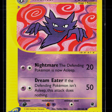 Pokemon 2002 Expedition Base Set Haunter #80/165
