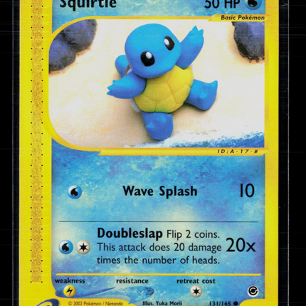 Pokemon 2002 Expedition Base Set Squirtle #131/165