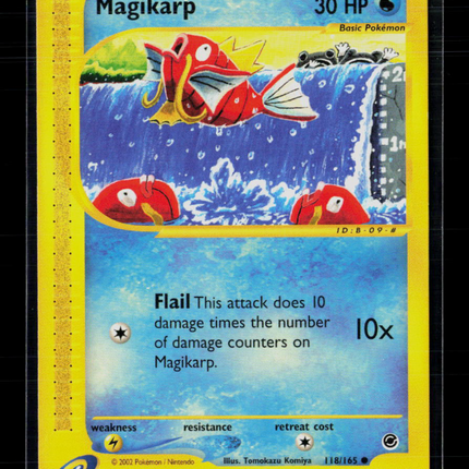 Pokemon 2002 Expedition Base Set Magikarp #118/165
