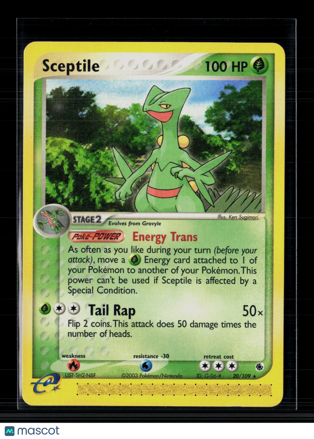 Pokemon 2003 EX Ruby & Sapphire Sceptile #20/109