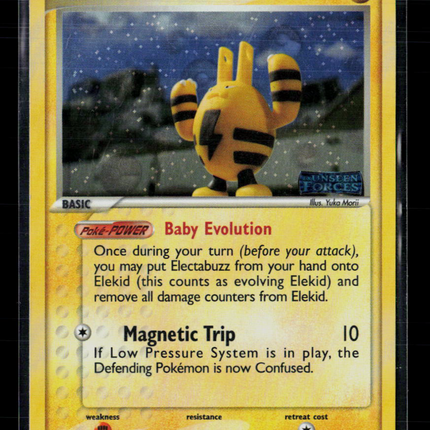 Pokemon 2005 EX Unseen Forces Elekid #23/115 Reverse Holo