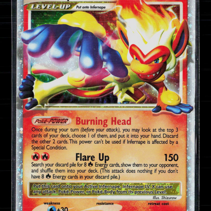 Pokemon 2007 Diamond & Pearl Infernape LV.X #DP10