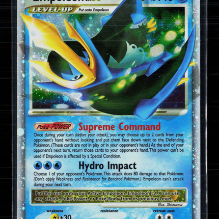 Pokemon 2007 Diamond & Pearl Empoleon LV.X #DP11