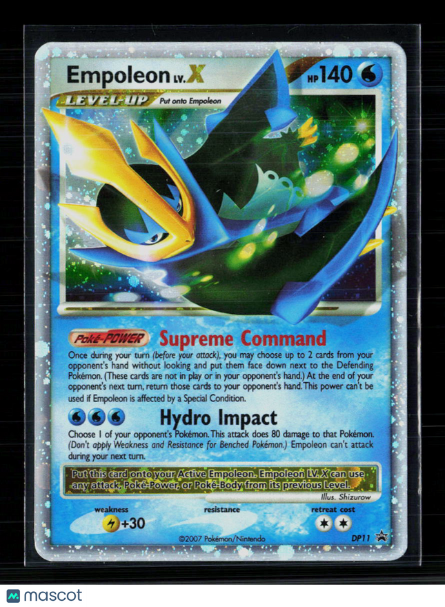 Pokemon 2007 Diamond & Pearl Empoleon LV.X #DP11