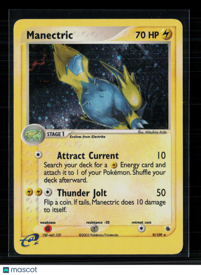 Pokemon 2003 EX Ruby & Sapphire Manectric #9/109