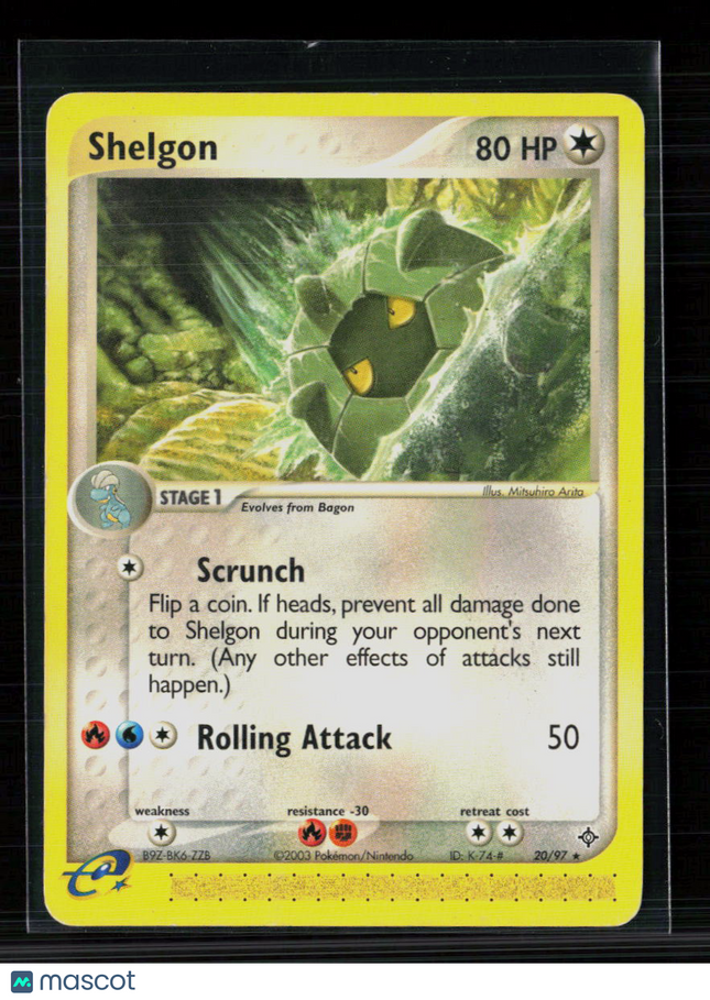 Pokemon 2004 EX Dragon Shelgon #20/97