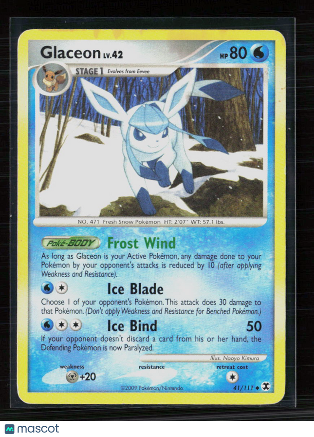 Pokemon 2009 Platinum – Rising Rivals Glaceon #41/111