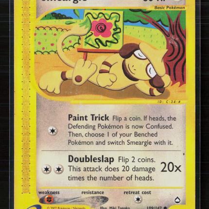 Pokemon 2002 Aquapolis Smeargle #109/147