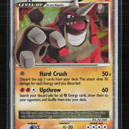 Pokemon 2008 DP Rhyperior LV.X #DP29