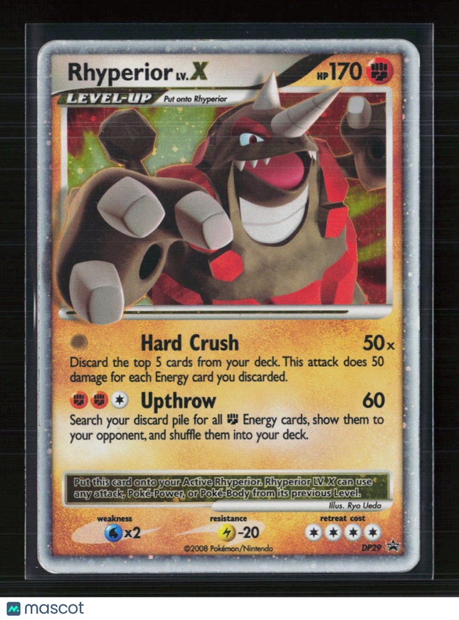Pokemon 2008 DP Rhyperior LV.X #DP29
