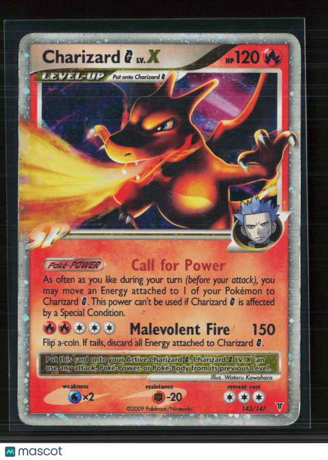 Pokemon 2009 Platinum – Supreme Victors Charizard G LV.X #143/147