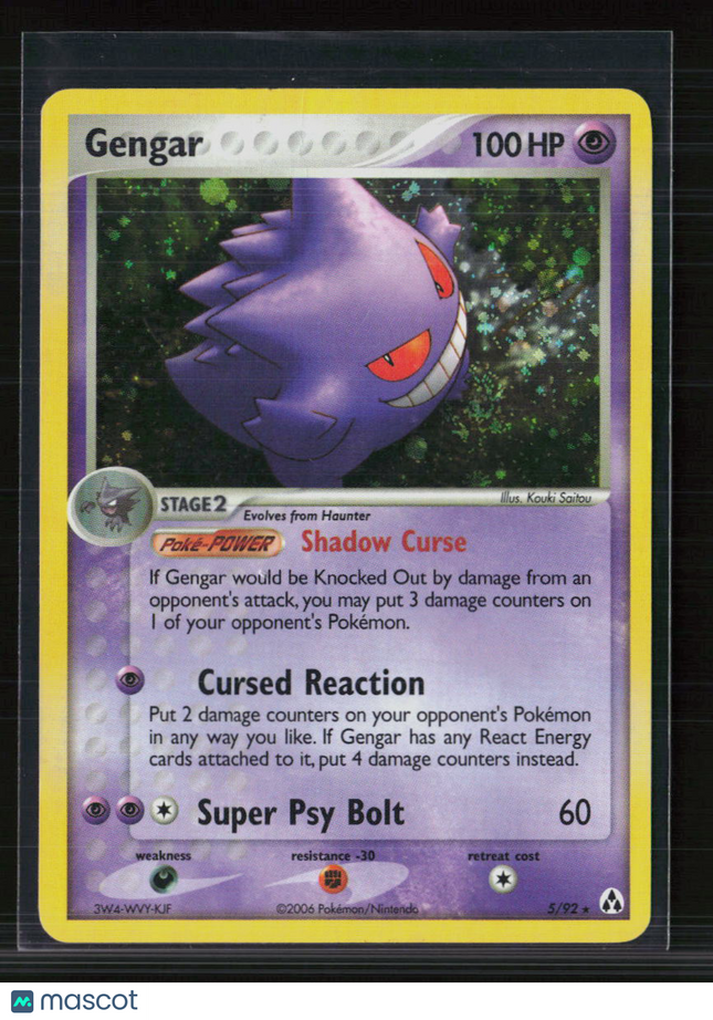 Pokemon 2008 EX Legend Maker Gengar #5/92