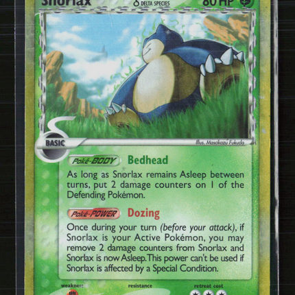 Pokemon 2008 EX Dragon Frontiers Snorlax #10/101