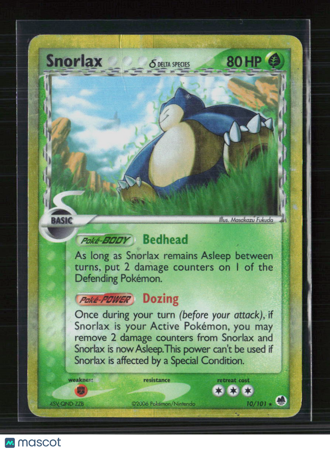 Pokemon 2008 EX Dragon Frontiers Snorlax #10/101