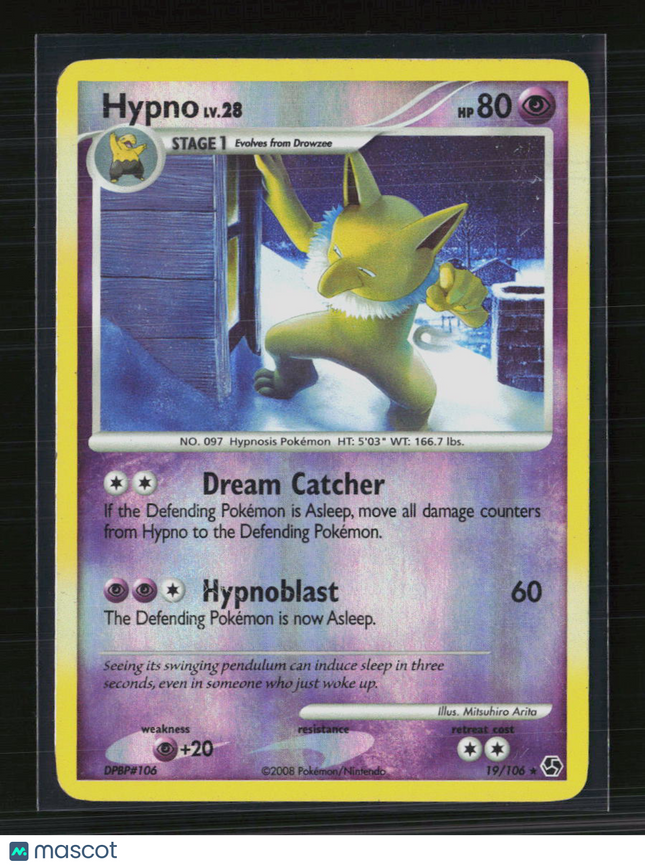 Pokemon 2008 EX Legend Maker Hypno #19/106 Reverse Holo