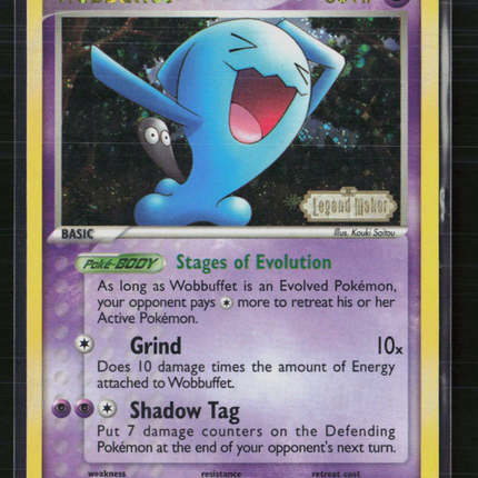 Pokemon 2008 EX Legend Maker Wobbuffet #28/92 Reverse Holo