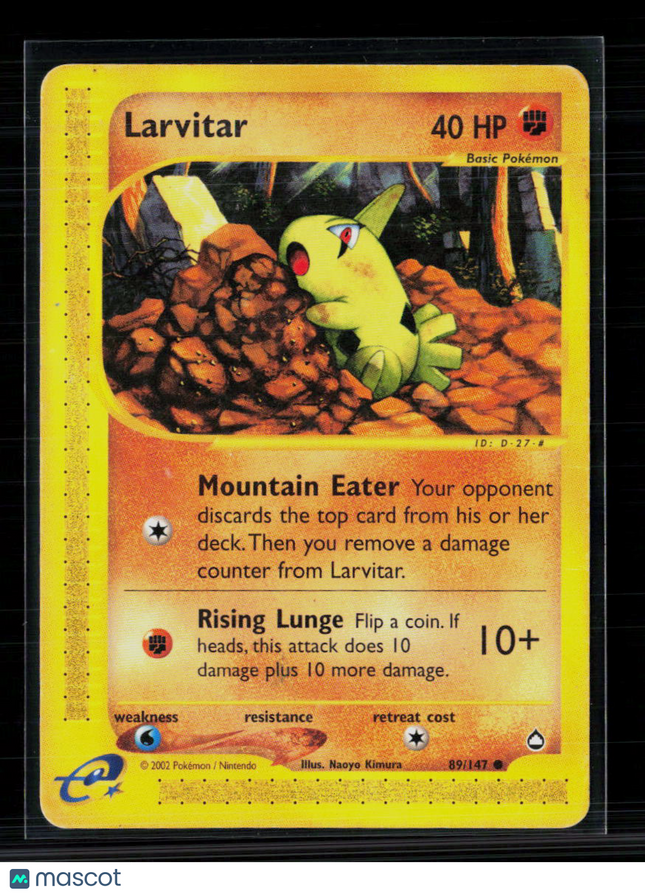Pokemon 2002 Expedition Base Set Larvitar #89/147