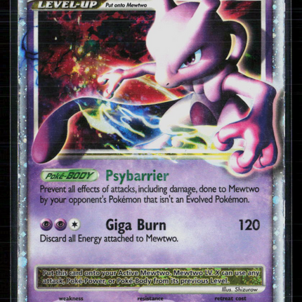 Pokemon 2008 DP Mewtwo LV.X #DP28