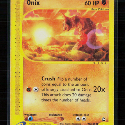 Pokemon 2002 Aquapolis Onix #98/147