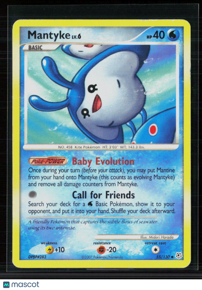 Pokemon 2007 Diamond & Pearl Mantyke #55/130