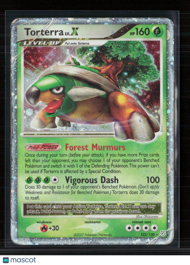 Pokemon 2007 Diamond & Pearl Torterra LV.X #122/130