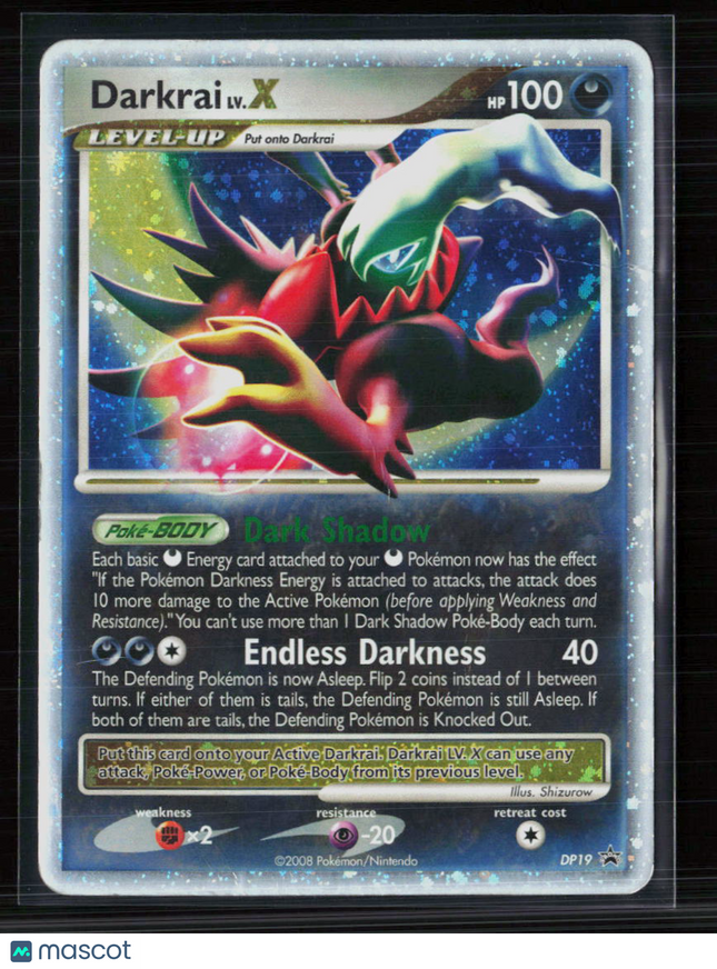 Pokemon 2008 Diamond & Pearl Darkrai LV.X #DP19