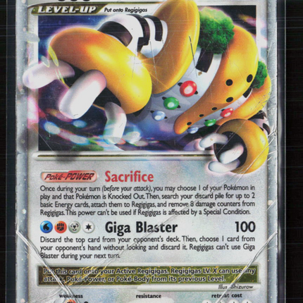 Pokemon 2008 DP Regigigas LV.X #DP30 DMG