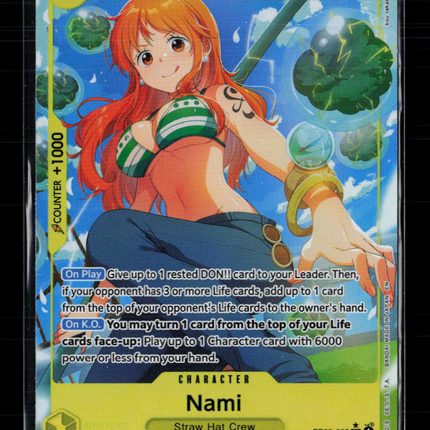 One Piece Nami (Alt Art) Extra Booster: One Piece Heroine's Edition SR EB03-053