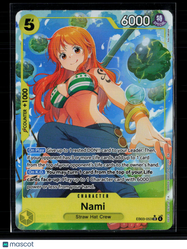 One Piece Nami (Alt Art) Extra Booster: One Piece Heroine's Edition SR EB03-053