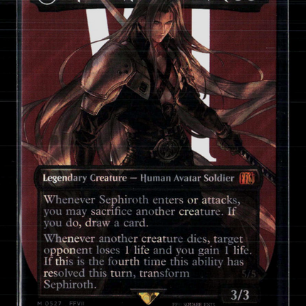 MTG Sephiroth, Fabled SOLDIER (Borderless) (Surge Foil) (0527) FINAL FANTASY