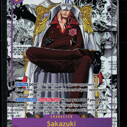 One Piece Sakazuki (Manga) The Time of Battle SR • OP16-065 Foil