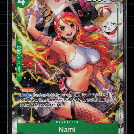 One Piece Nami (Alternate Art) The Azure Sea's Seven SR • OP14-031 Foil