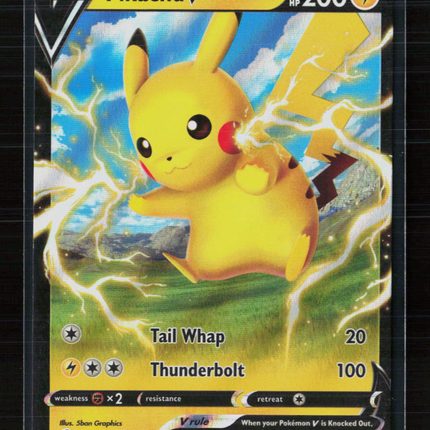 Pokemon 2022 Fusion Strike Pikachu V #86/264