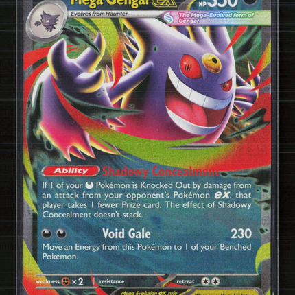 Pokemon 2025 Mega Evolution – Phantasmal Flames Mega Gengar EX FA #073