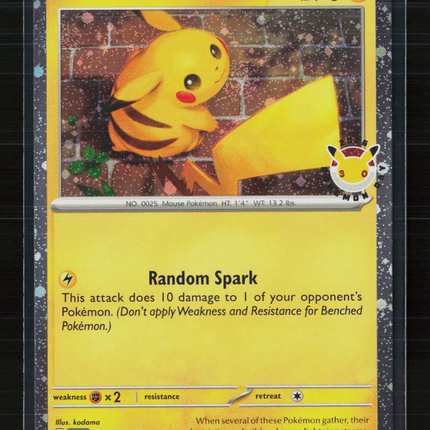 Pokemon Pikachu (Pokemon Day 2026)  Common • 051/162 Holofoil