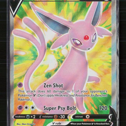 Pokemon 2021 Evolving Skies Espeon V FA #179/203