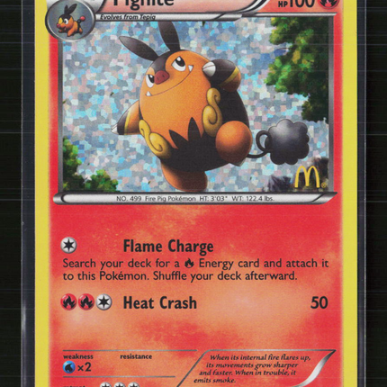 Pokemon 2012 McDonald's Collection Pignite #4/12