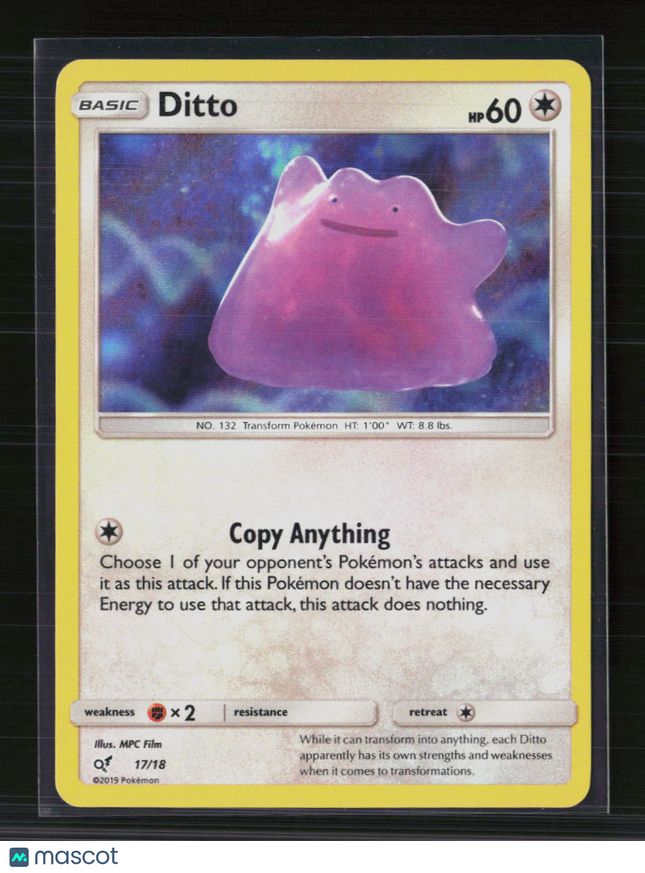 Pokemon 2019 Detective Pikachu Ditto #17/18